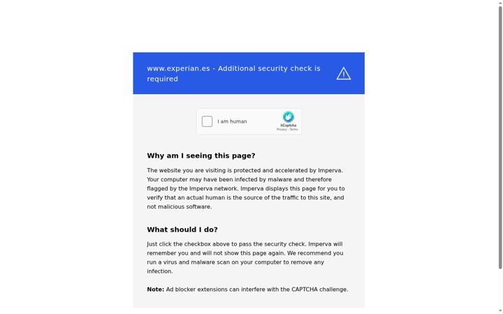 Screenshot of experian.es