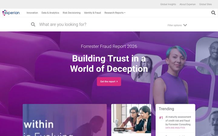 Screenshot of experian.ro