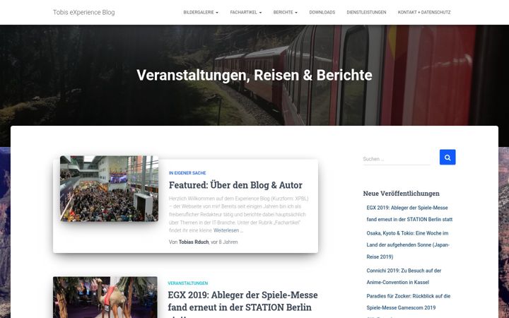 Screenshot of experience-blog.de