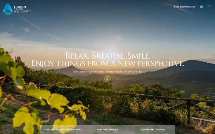 Skärmbild av experienceabanomontegrotto.com