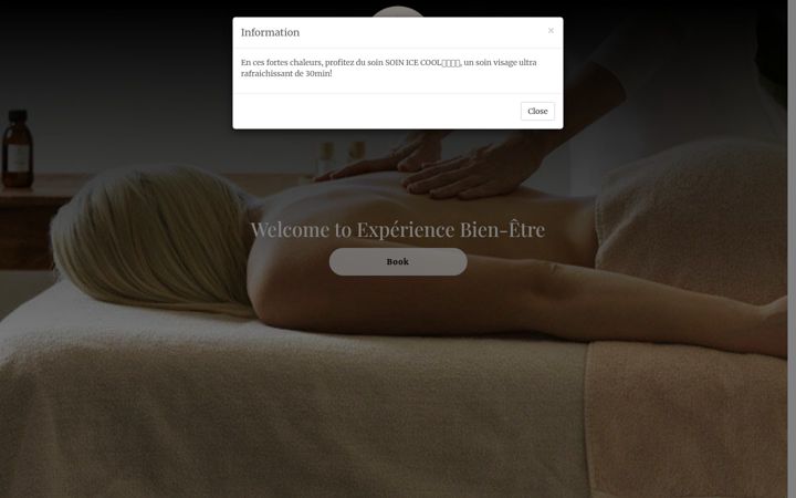 Screenshot of experiencebienetre.fr