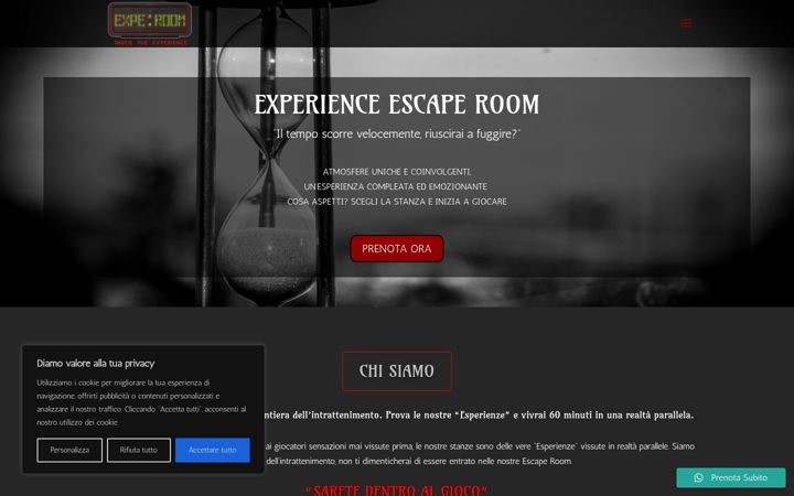 Screenshot of experienceescaperoom.it