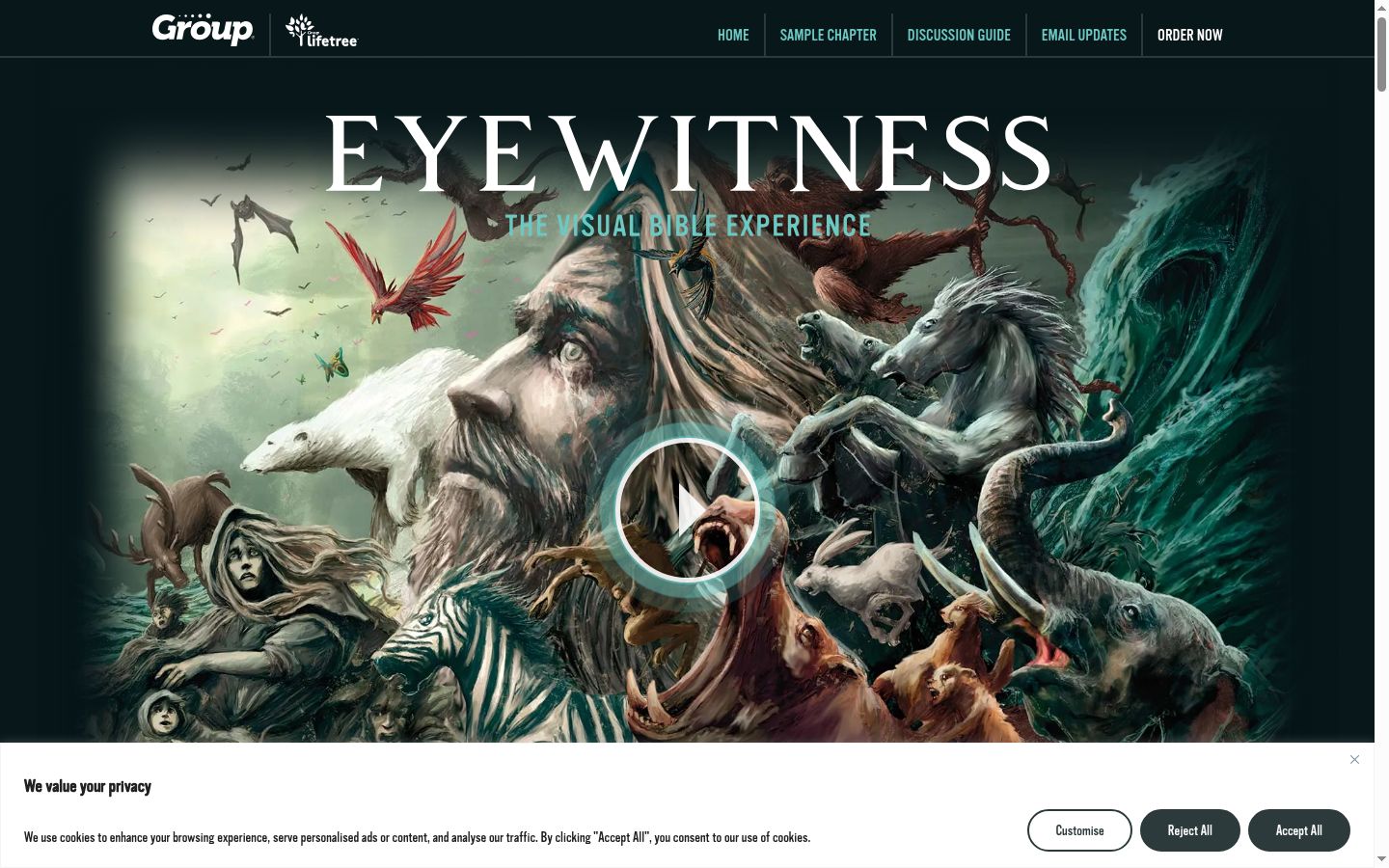 Skjermbilde av samtykkebanneret slik det vises før noen interaksjon