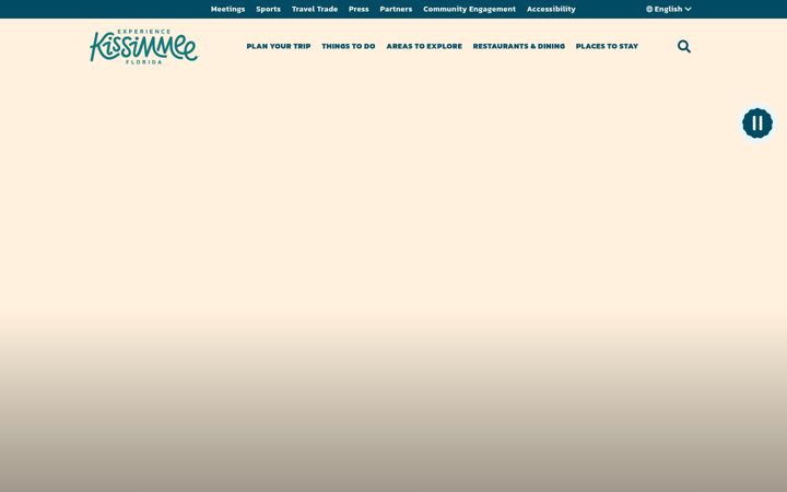 Screenshot van experiencekissimmee.com