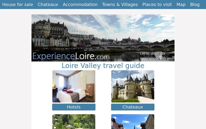 Screenshot of experienceloire.com