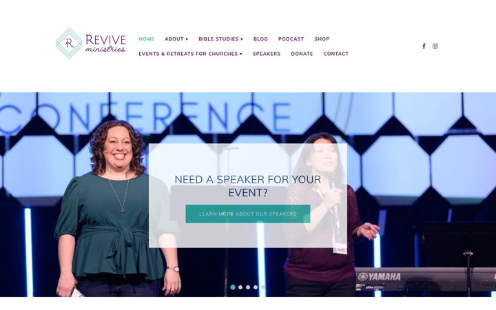 Screenshot of experiencerevival.com