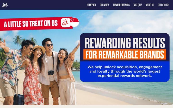 Screenshot of experiencetlcrewards.com