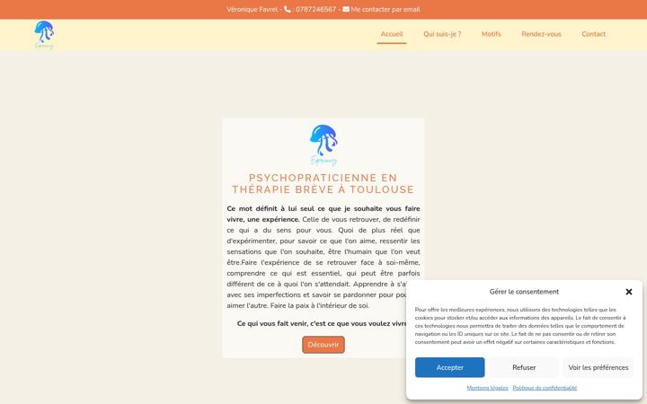 Screenshot of experiencez.fr
