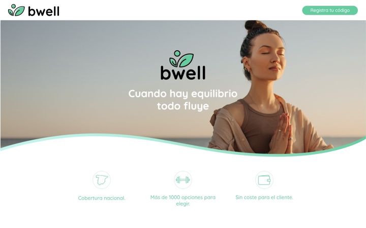 Screenshot of experienciasbwell.com