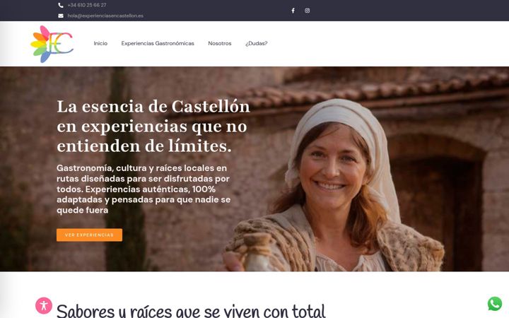Skjámynd af experienciasencastellon.es