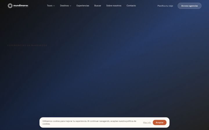 Screenshot of experienciasenmarruecos.com
