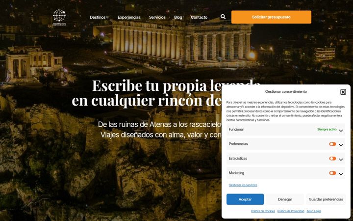 Skjámynd af experienciasfrikis.es
