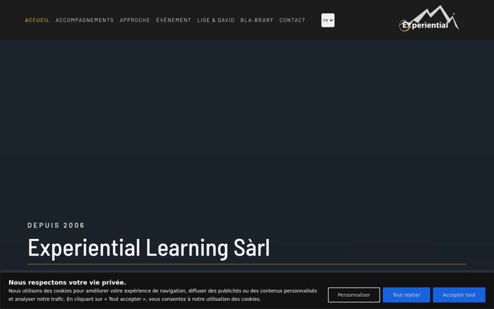 Screenshot ta' experiential.ch