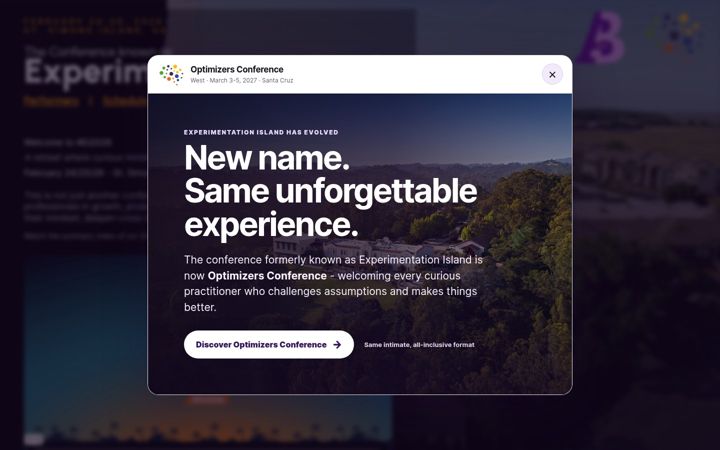 Screenshot of experimentationisland.com