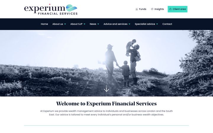 Skærmbillede af experiumfinancialservices.co.uk