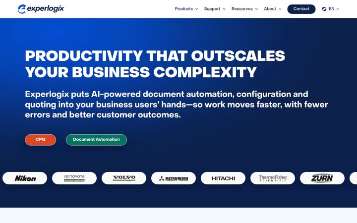 Screenshot of experlogix.com