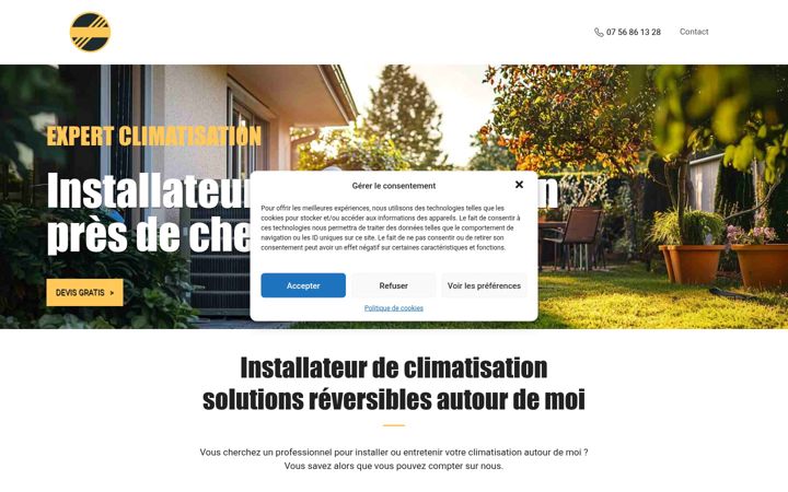 Skjermbilde av expert-climatisation.fr