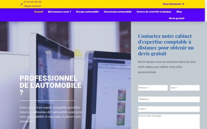 Skjermbilde av expert-comptable-automobile.fr