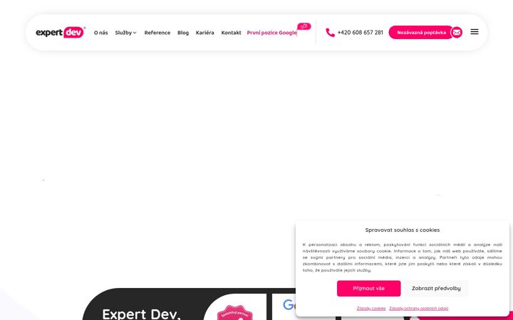Screenshot of expert-dev.cz