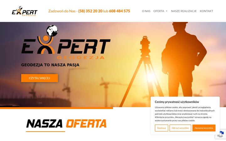 Screenshot of expert-geo.pl