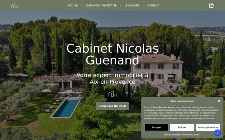 Screenshot of expert-immobilier-aix-en-provence.com