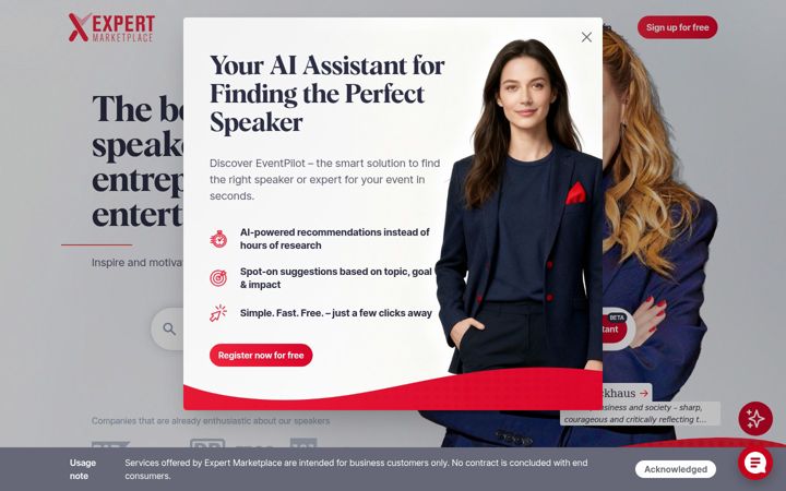 Screenshot ta' expert-marketplace.de