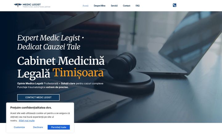 Screenshot ta' expert-mediclegist.ro