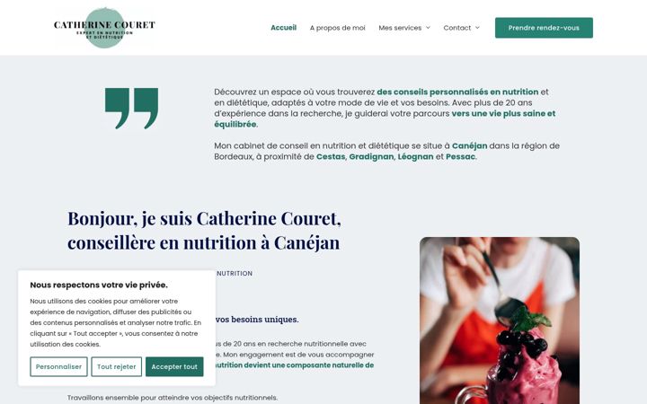 Screenshot of expert-nutrition-canejan.fr