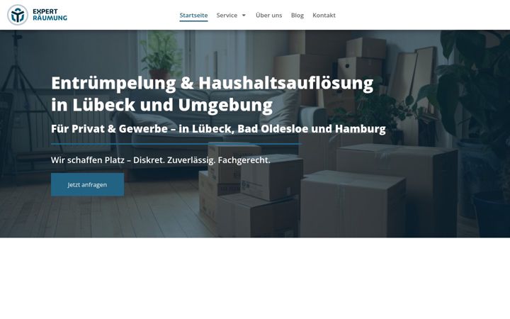 Screenshot of expert-raeumung.de