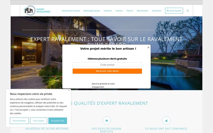 Screenshot of expert-ravalement.fr