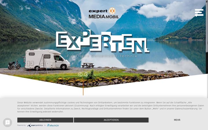 Screenshot of expert-reisemobiltechnik.de