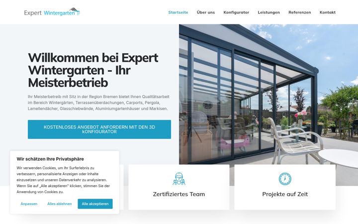 Screenshot of expert-wintergarten.de