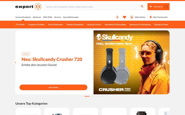 Ekrānuzņēmums no expert.de