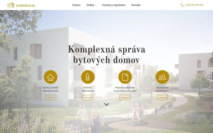 Screenshot von experta-sl.sk