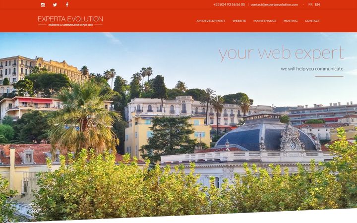 Screenshot of expertaevolution.com