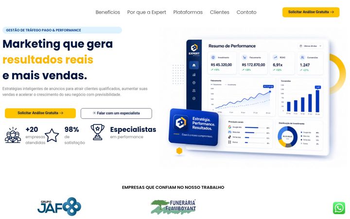 Skærmbillede af expertanuncios.com.br