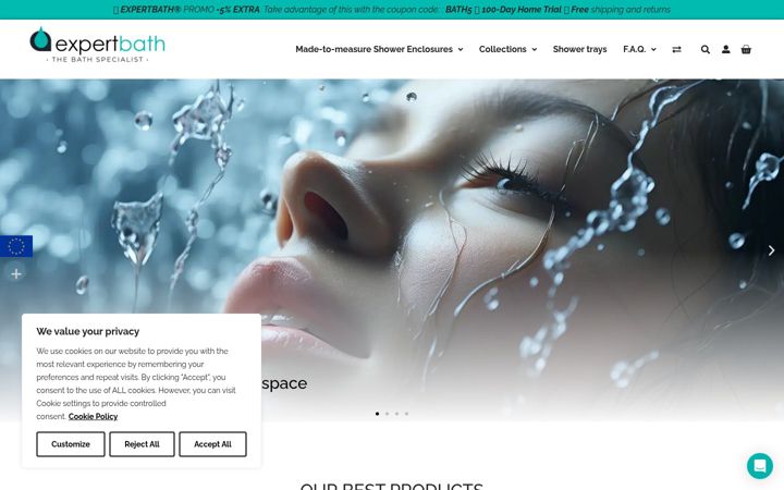 Screenshot of expertbath.com