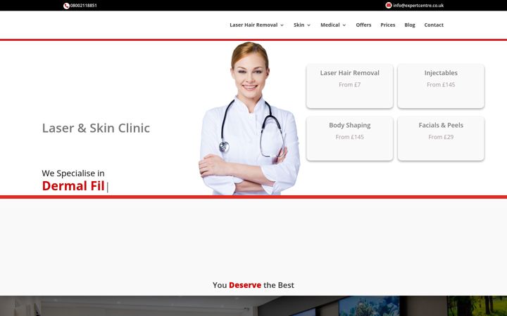 Screenshot of expertcentre.co.uk