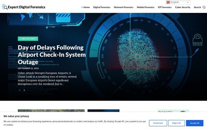 Screenshot of expertdigitalforensics.com