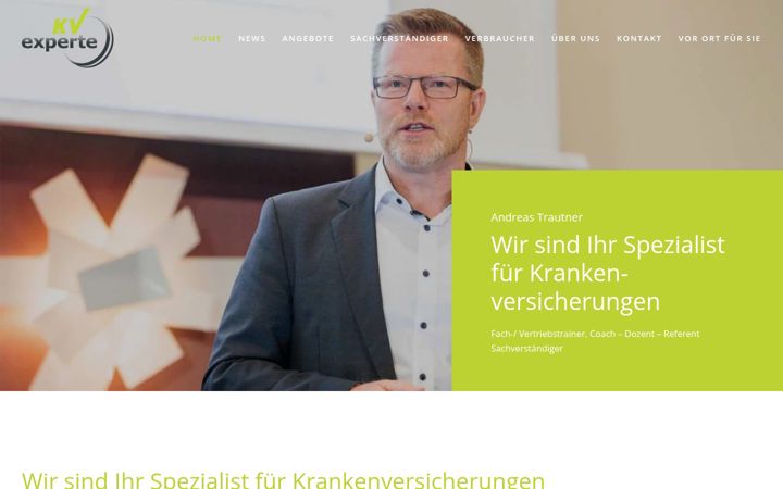 Screenshot of experte-krankenversicherung.de