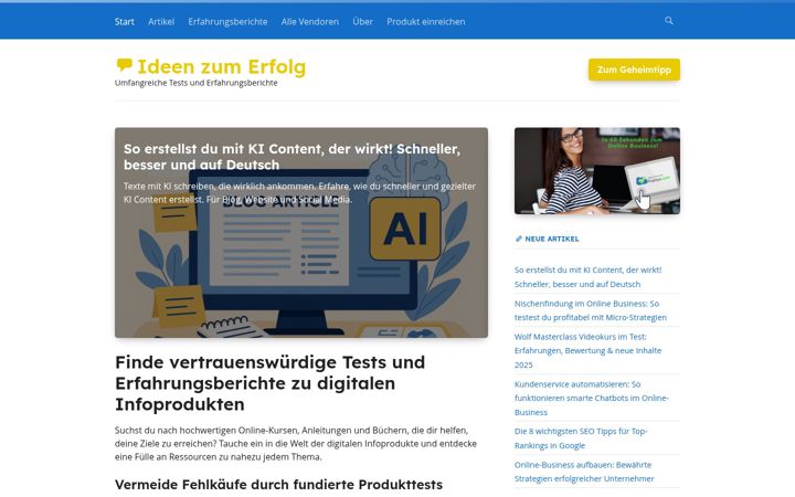Screenshot of experte-mit-affiliate-werden.de