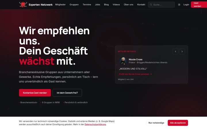 Screenshot of experten-netzwerk-hs.de