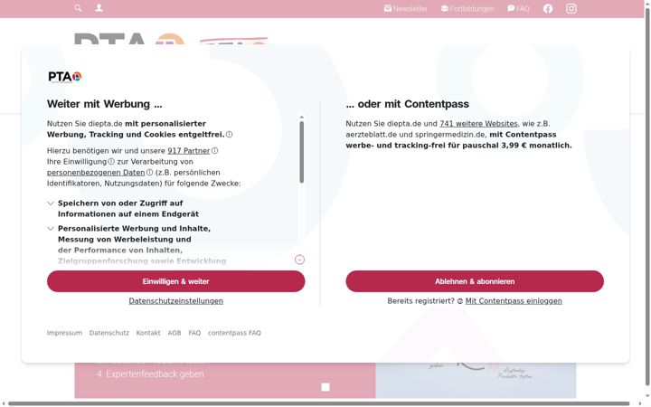 Screenshot of expertenjury.de