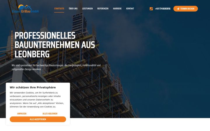Captură de ecran a experteribaugmbh.de