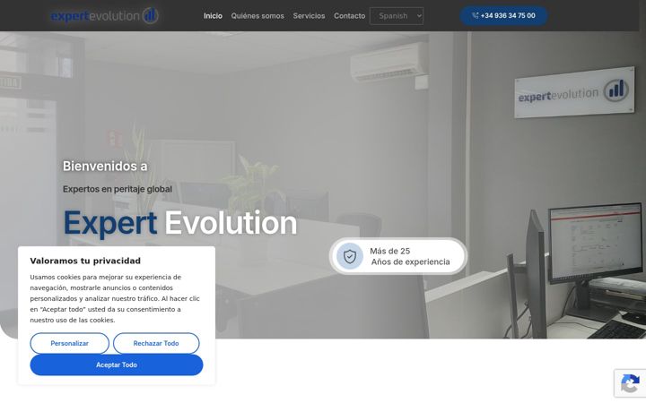 Screenshot of expertevolution.es