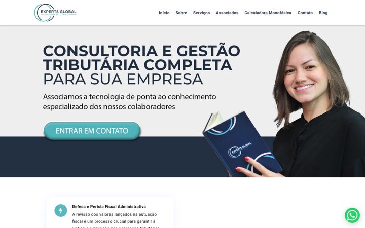 Skærmbillede af expertglobal.com.br
