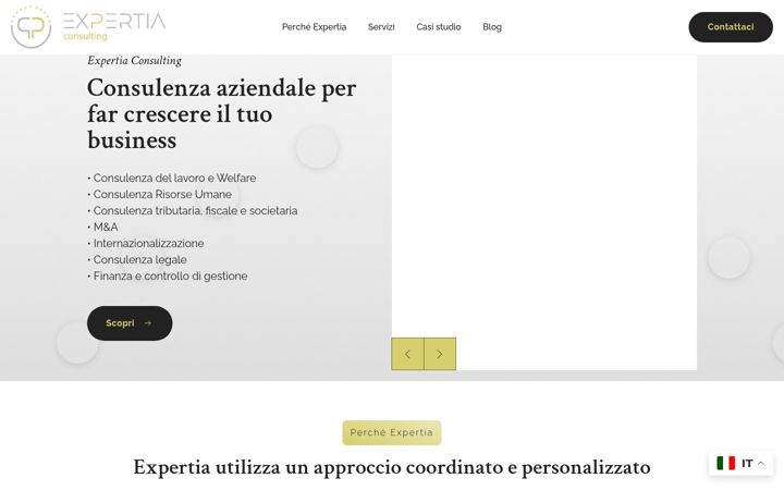 Screenshot van expertiaconsulting.it