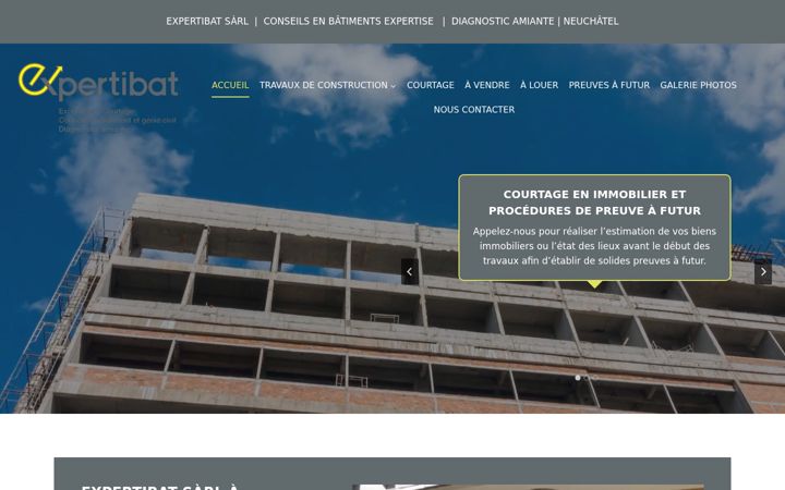 Screenshot of expertibat-ne.ch