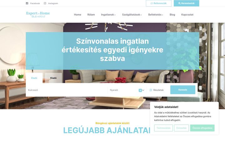 Screenshot of expertinhome.com