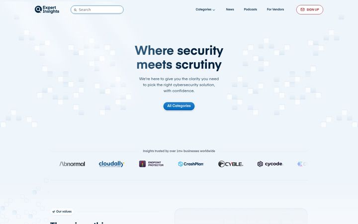 Screenshot of expertinsights.com